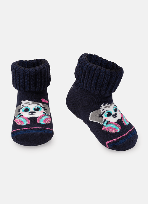Meia Botinha Bebê Menina Antiderrapante Dálmata