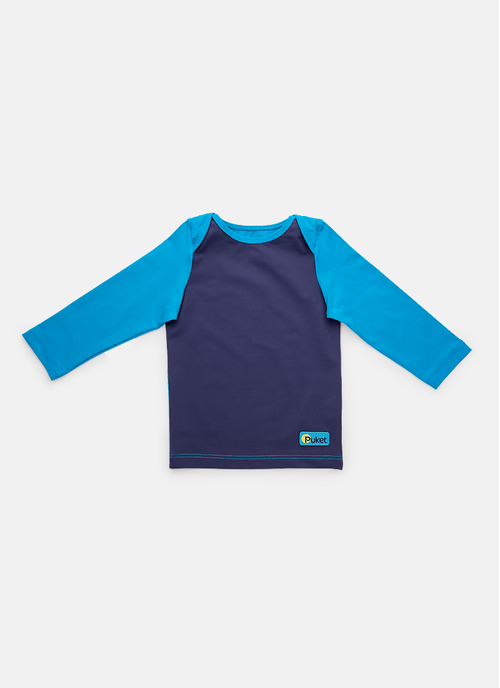 Camiseta Praia com Proteção Solar Bebê Menino Color Block