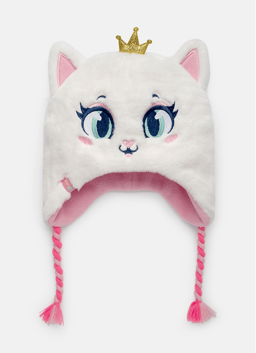 Gorro Bebê Menina Gata Romântica