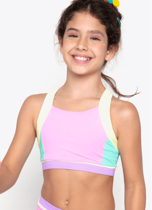 Biquini Menina Teen com Proteção Solar Color Block