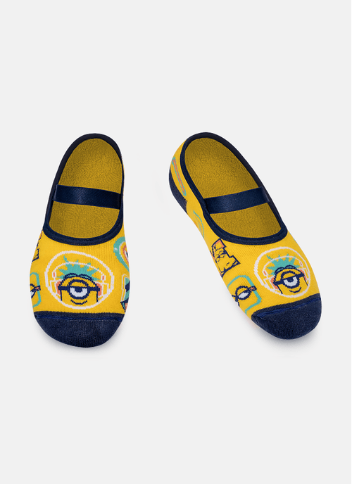 Meia Sapatilha Antiderrapante Minions