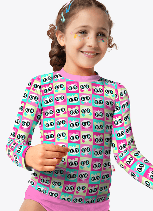 Camiseta Menina Panda