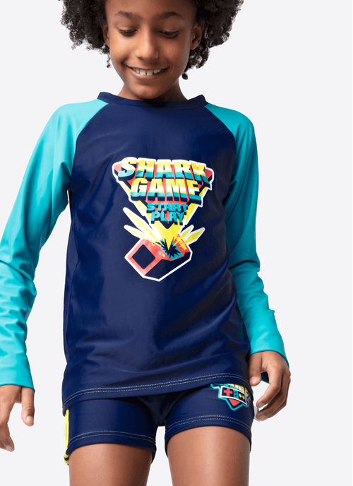 Camiseta Menino Tubarão Games