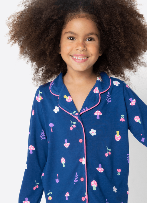 Pijama Manga Longa Viscose Menina Unicórnio Encantado