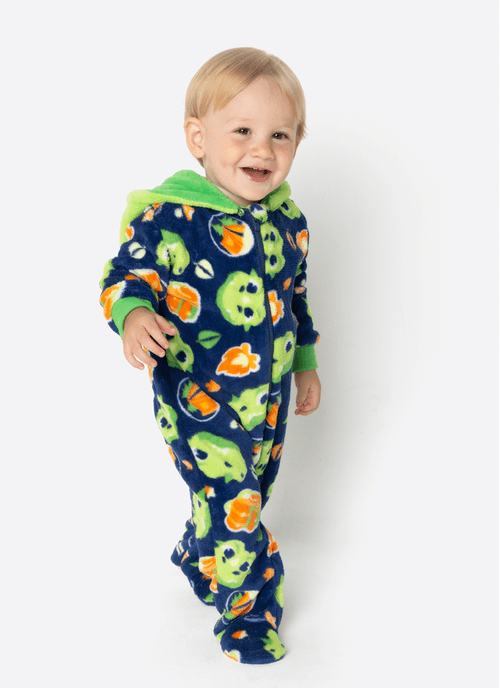 Macacão Manga Longa Soft Bebê Menino Dragão Camping