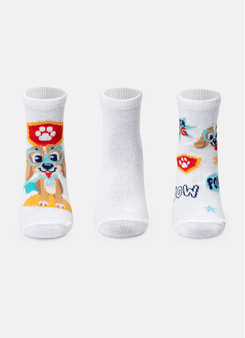 Kit com 3 Meias Soquete Bebê Menino Cachorro