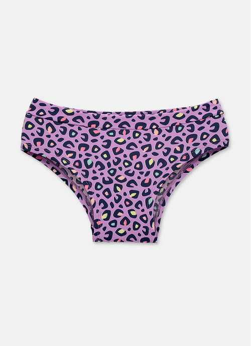 Calcinha Boneca Microfibra Menina Teen Onça