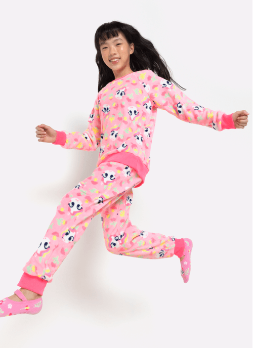 Pijama Manga Longa Soft Menina Teen Unicórnio Encantado