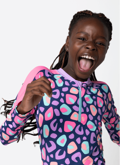 Maiô Menina Teen Onça