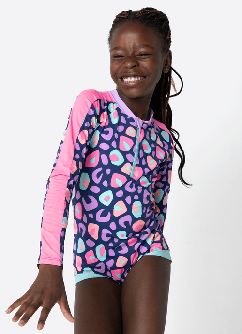 Maiô Menina Teen Onça