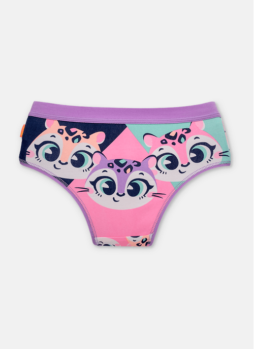 Calcinha Boneca Menina Teen Onça