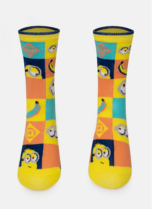 Meia Cano Longo Unissex Minions