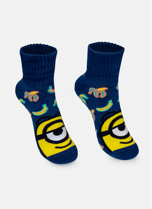 Meia Botinha Unissex Antiderrapante Minions