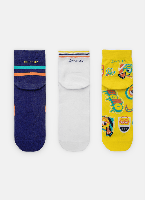 Kit com 3 meias Unissex Minions