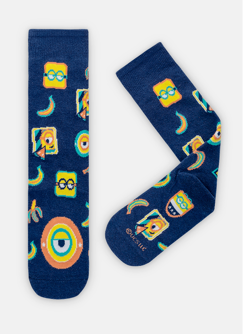 Meia Cano 3/4 Unissex Kids Minions