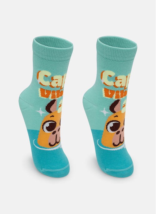 Meia Soquete Teen Capivara Vibes