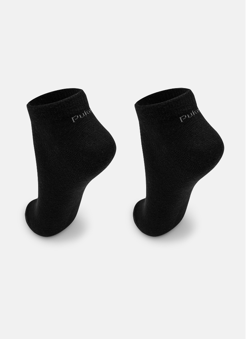 Kit com 3 Meias Cano Curto Unissex Adulto Lisas
