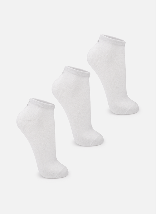 Kit com 3 Meias Cano Curto Unissex Adulto Lisas