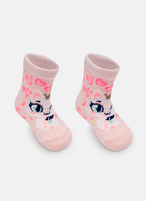 Meia Soquete Bebê Menina Gata