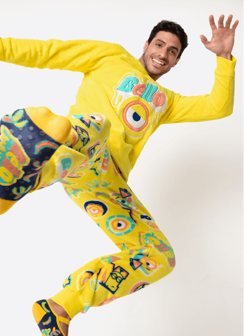 Pijama Manga Longa Soft Unissex Adulto Minions