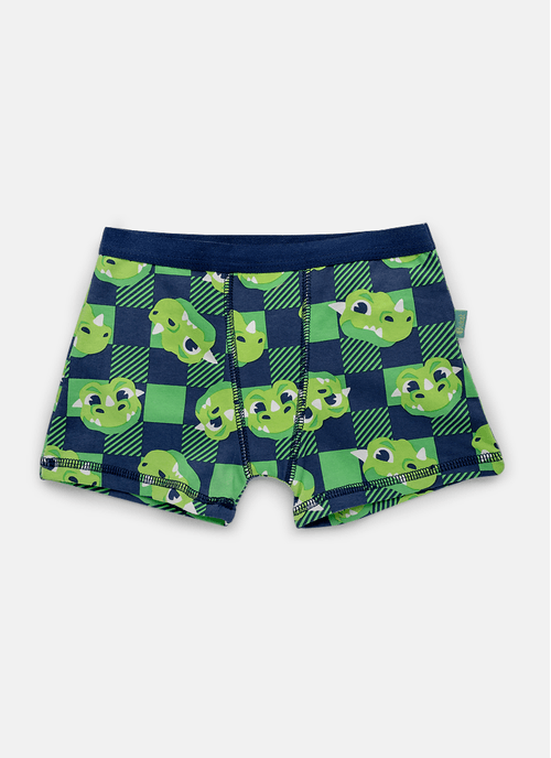 Cueca Boxer Algodão Menino Dragão Camping