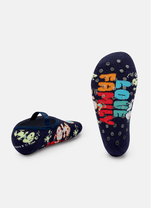 Meia Sapatilha Antiderrapante Unissex Kids Snoopy