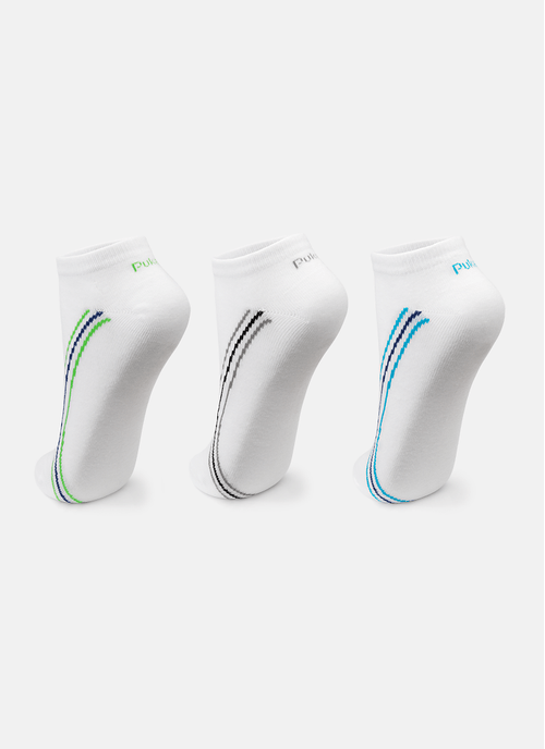 Kit com 3 Meias Cano Curto Unissex Adulto Esportiva
