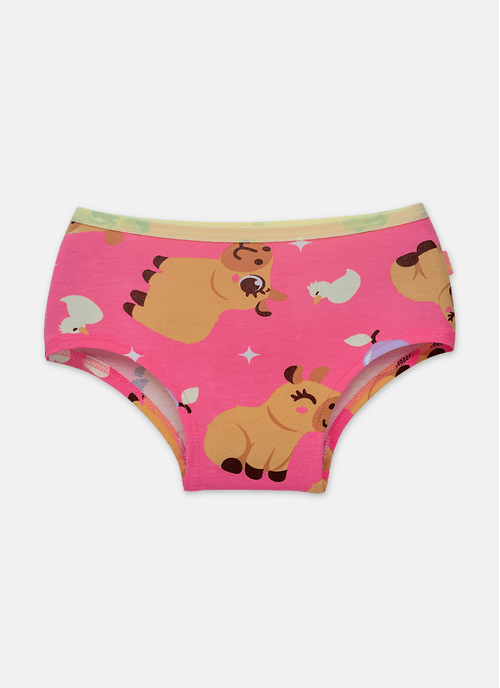 Calcinha Caleçon Viscolycra Menina Teen Capivara Vibes