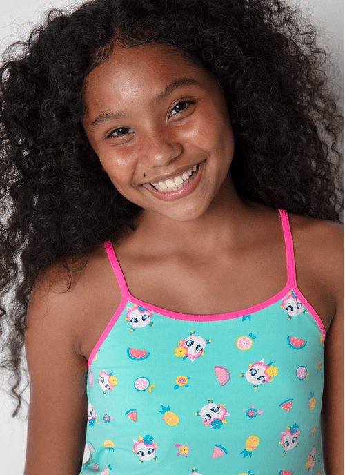 Pijama Regata Microfibra Menina Teen Unicórnio Aloha