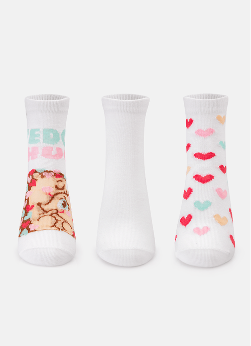 Kit com 3 Meias Menina Porco Espinho