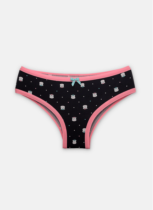 Calcinha Boneca Microfibra Menina Teen Vaca