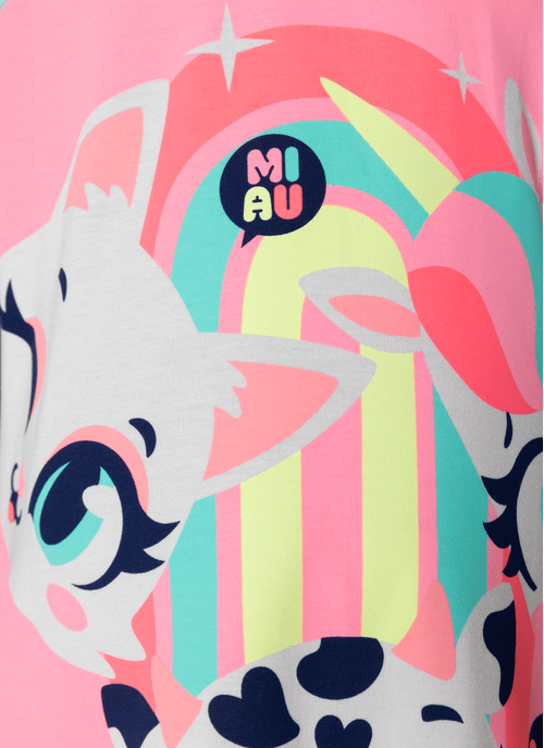 Camisola Manga Curta Viscolycra Menina Multibichos