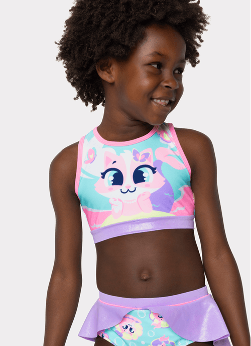 Biquini Menina Gata Sereia