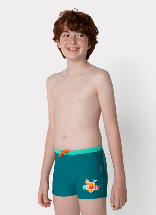 Sunga Boxer Menino Teen Tigre Camping