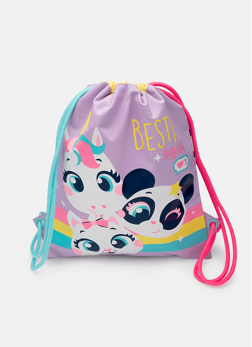 Mochila Saquinho Multibichos Best Friend