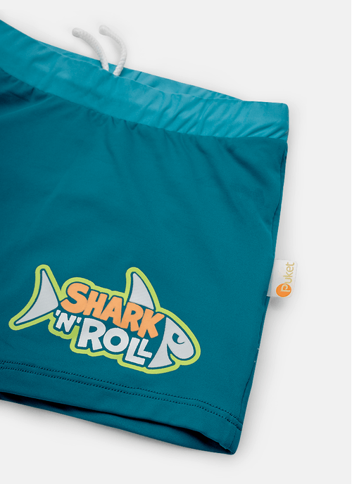 Sunga Boxer Menino Tenn Tubarão Rockstar