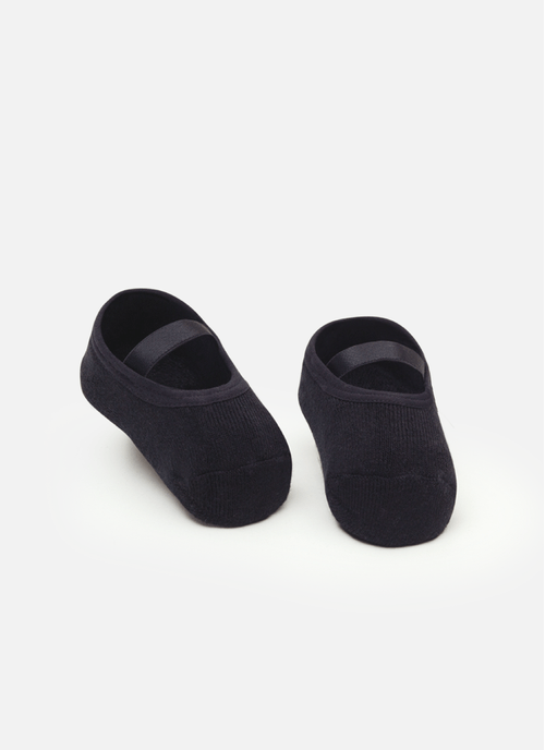 Meia Sapatilha Antiderrapante Bebê Menina com Aplique