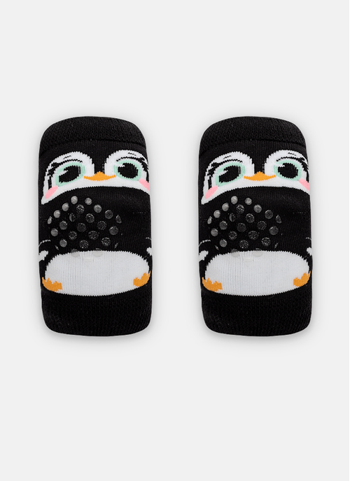 Joelheira Antiderrapante Bebê Menino Pinguim