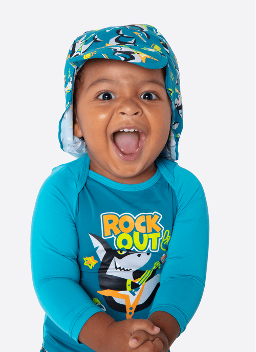 Chapéu Bebê Menino Tubarão Music