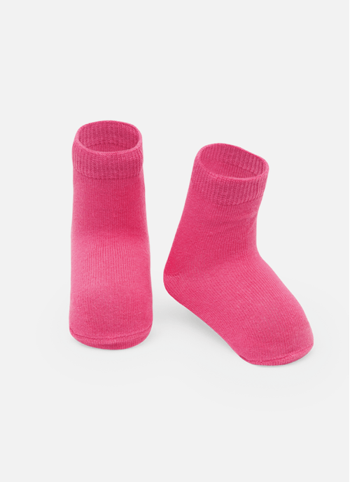 Meia Soquete Antiderrapante Bebê Unissex Lisa