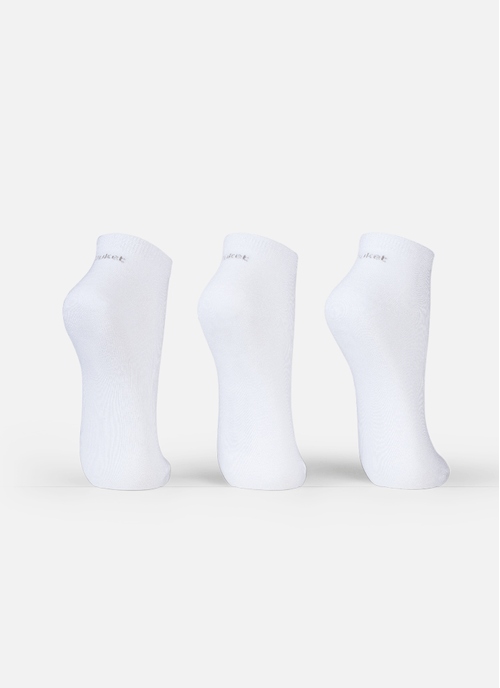 Kit com 3 Meias Cano Curto Unissex Kids Lisas