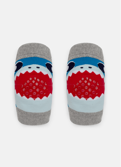 Joelheira Antiderrapante Bebê Menino Tubarão