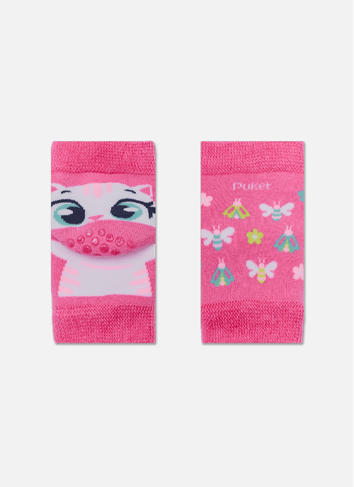 Joelheira com Antiderrapante Bebê Menina Gata