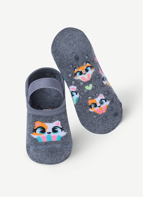 Meia Sapatilha Antiderrapante Bebê Menina Cupcake