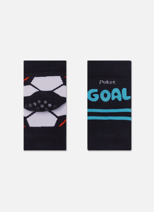 Joelheira com Antiderrapante Bebê Menino Futebol