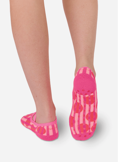 Meia Sapatilha Antiderrapante Feminina Bolinhas