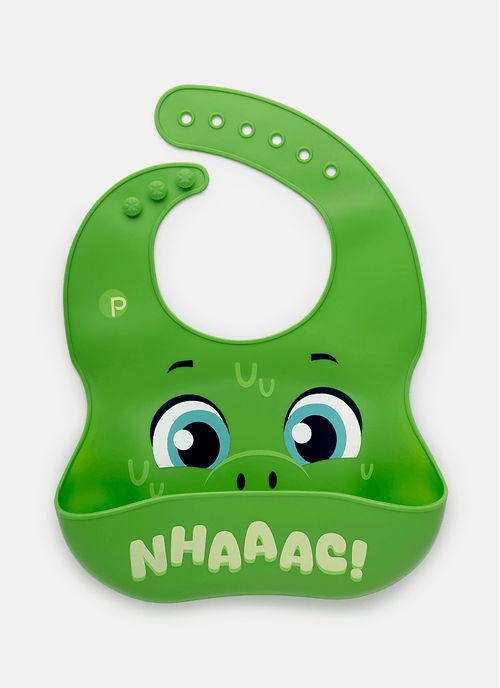 Babador de Silicone Dino