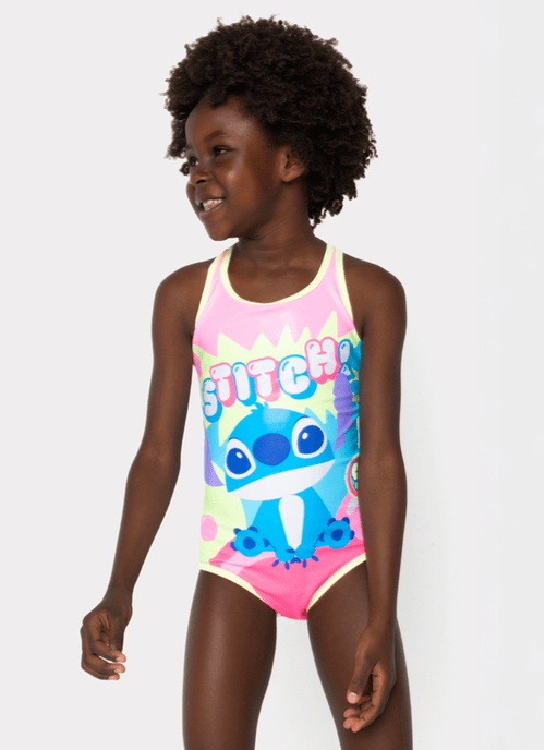 Maio Com Proteção Solar Menina 1/2 Anos Stitch