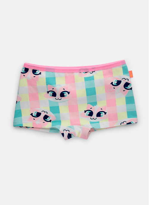 Calcinha BodyShorts Algodão Menina Teen Gata Picnic