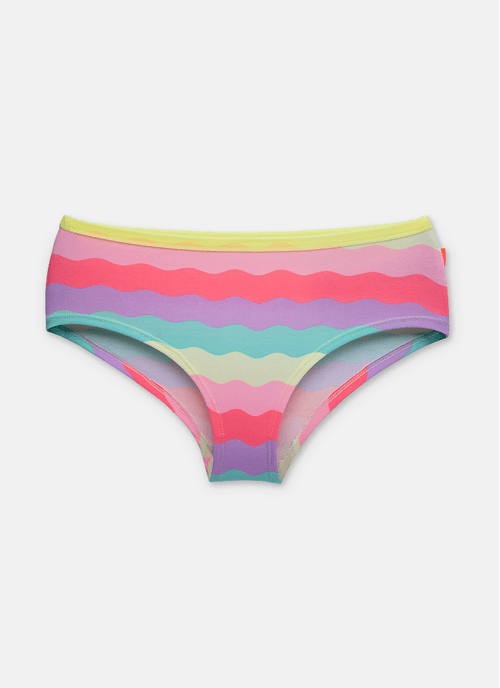 Calcinha Caleçon Algodão Menina Teen Arco-íris